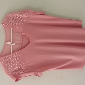 Soft Pink semi sheer top